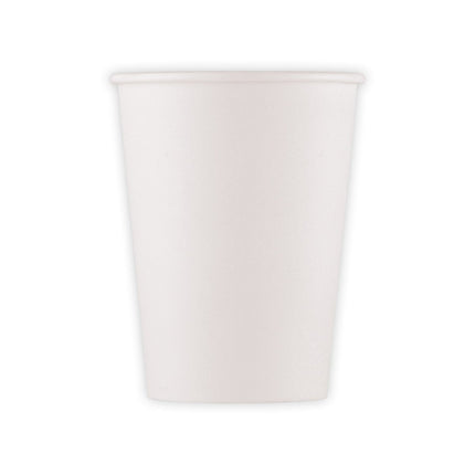 Witte Bekers Papier 200ml 10st van Procos koop je bij Partywinkel