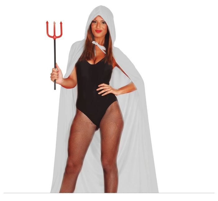 Witte Cape 1,3m van Fiestas Guirca koop je bij Partywinkel