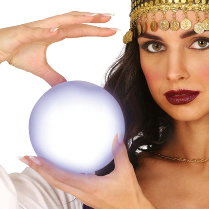 Witte Glazenbol 12cm van Fiestas Guirca koop je bij Partywinkel