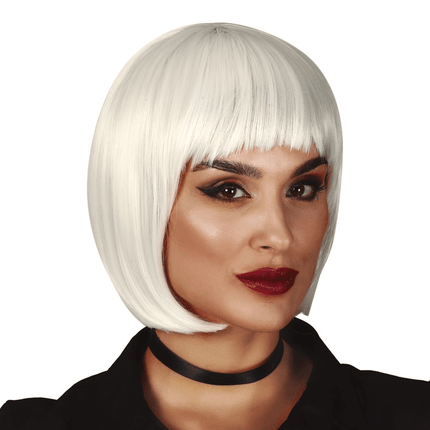 Witte Pruik van Fiestas Guirca koop je bij Partywinkel