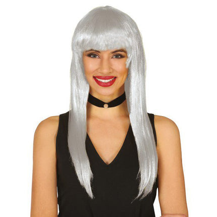 Witte Pruik Pony van Fiestas Guirca koop je bij Partywinkel