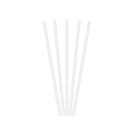 Witte Rietjes Papier 19,7cm 50st van Procos koop je bij Partywinkel