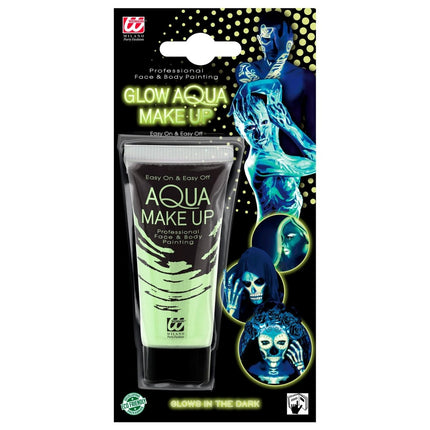 Witte Schmink Glow In The Dark 30ml van Widmann koop je bij Partywinkel