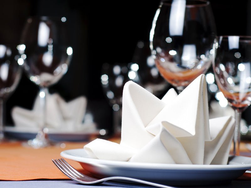 Witte Servetten Stof 35cm 25st van Partydeco koop je bij Partywinkel