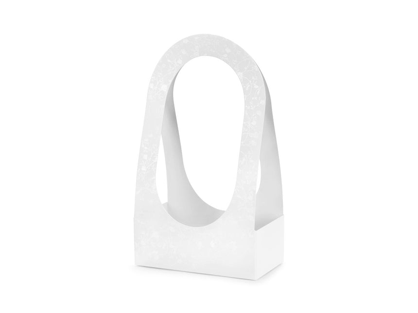 Witte Uitdeelbox Bloemenbak 38cm van Partydeco koop je bij Partywinkel