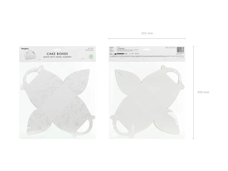 Witte Uitdeelbox Pareltakken 16cm van Partydeco koop je bij Partywinkel