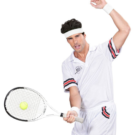 Witte Zweetbandjes 2 delig van Widmann koop je bij Partywinkel