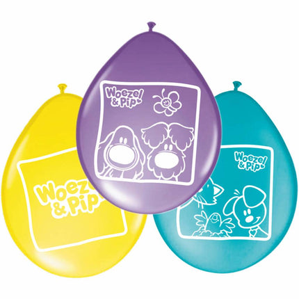 Woezel en Pip Ballonnen Feest 30cm 8st van Folat koop je bij Partywinkel