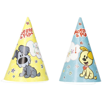 Woezel En Pip Feesthoedjes 15,5cm 6st van Folat koop je bij Partywinkel