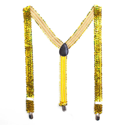 Neon Pailletten Bretels 2,5cm