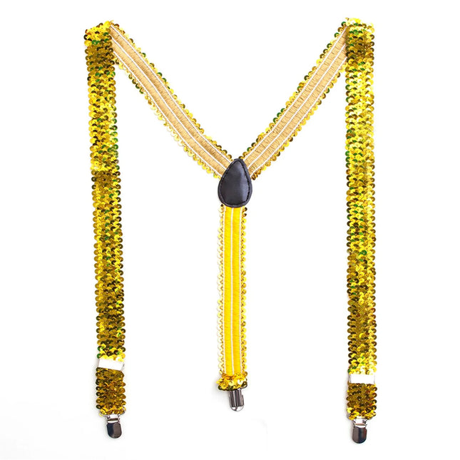 Neon Pailletten Bretels 2,5cm