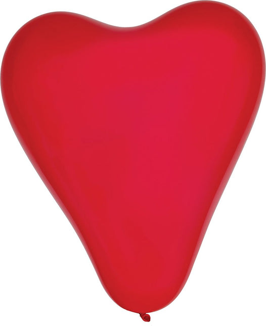 Zak met 10 hartjes ballonnen van Fiestas Guirca koop je bij Partywinkel