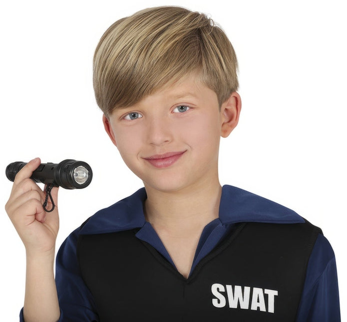 Zaklamp Zwart 17cm van Fiestas Guirca koop je bij Partywinkel