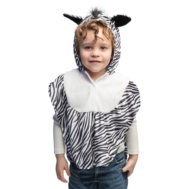 Zebra Poncho Kind van Boland koop je bij Partywinkel