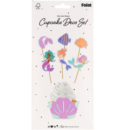 Zeemeermin Decoratie Set 6st van Folat koop je bij Partywinkel
