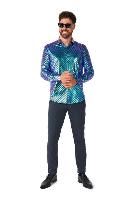 Zeemeermin Disco Overhemd Heren OppoSuits van OppoSuits koop je bij Partywinkel