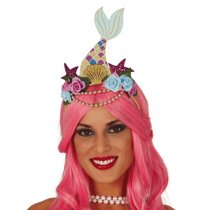 Zeemeermin Haarband Bloemen van Fiestas Guirca koop je bij Partywinkel