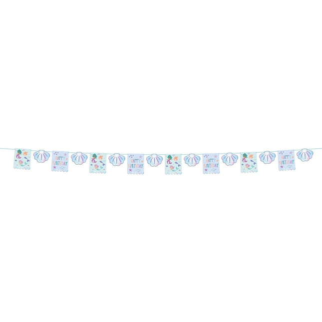 Zeemeermin Slinger Happy Birthday 6m van Folat koop je bij Partywinkel