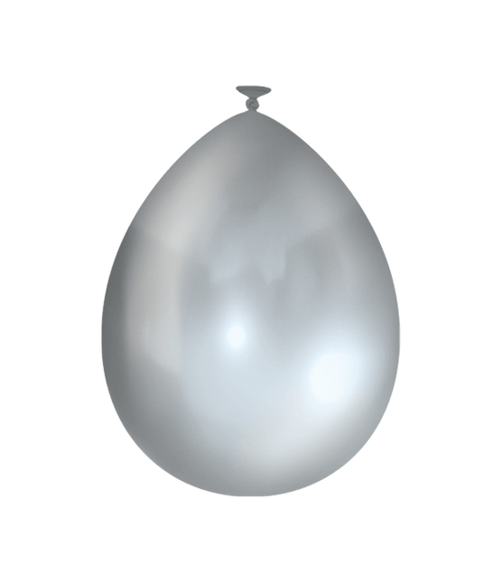 Zilveren Ballonnen Metallic 30cm 25st van Paper Dreams koop je bij Partywinkel
