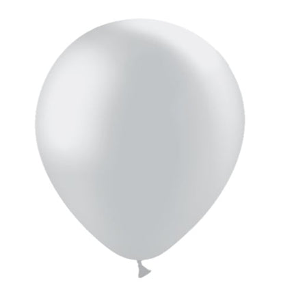 Zilveren Ballonnen Metallic 30cm 50st van Balloonia koop je bij Partywinkel
