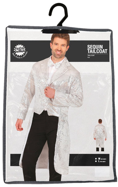 Zilveren Blazer Heren Pailletten van Fiestas Guirca koop je bij Partywinkel