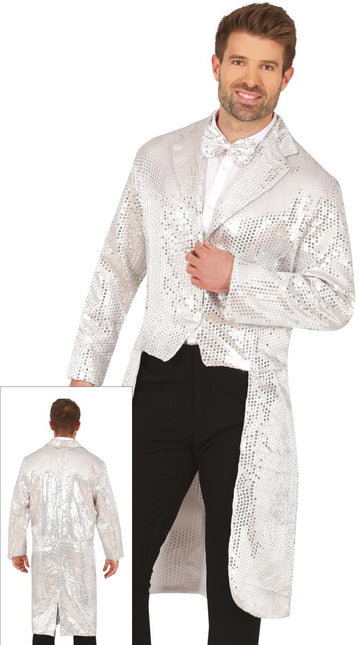 Zilveren Blazer Heren Pailletten van Fiestas Guirca koop je bij Partywinkel