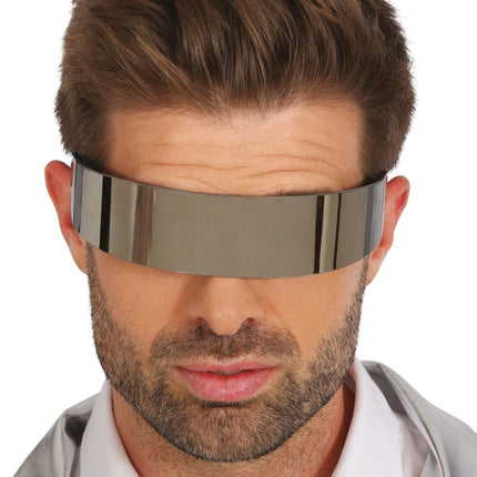 Zilveren Bril Futuristisch van Fiestas Guirca koop je bij Partywinkel