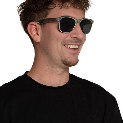 Zilveren Bril Metalic van Partychimp koop je bij Partywinkel