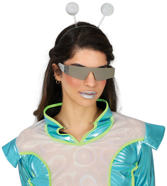 Zilveren Bril Spiegel van Fiestas Guirca koop je bij Partywinkel