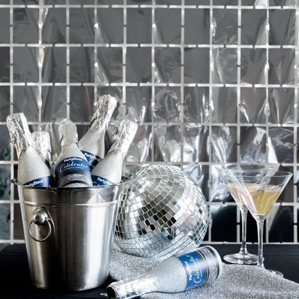 Zilveren Confetti Kanon Champagne 20,5cm van Partydeco koop je bij Partywinkel