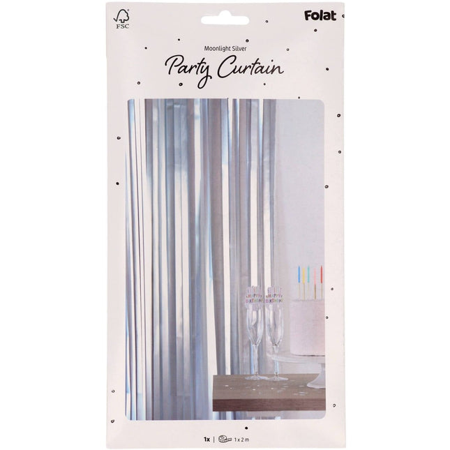 Zilveren Deurgordijn Mat 2m van Folat koop je bij Partywinkel