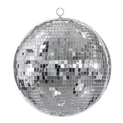 Zilveren Discobal 40cm van Partydeco koop je bij Partywinkel