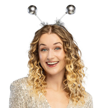 Zilveren Haarband Bolletjes van Boland koop je bij Partywinkel