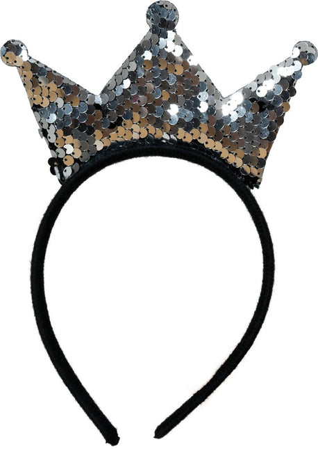 Zilveren Haarband Met Kroon van Fiestas Guirca koop je bij Partywinkel