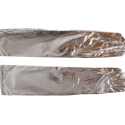 Zilveren Handschoenen 44cm van Fiestas Guirca koop je bij Partywinkel