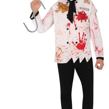 Zilveren Nep Haak Met Bloed 33cm van Fiestas Guirca koop je bij Partywinkel