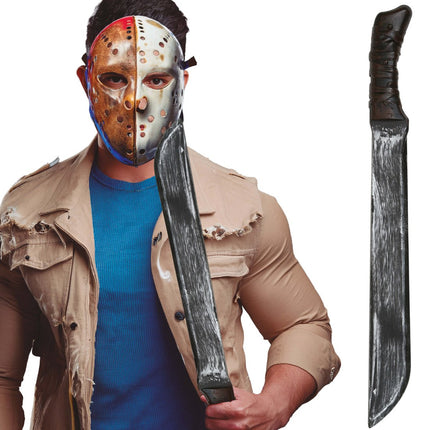 Zilveren Nep Machete 68cm van Fiestas Guirca koop je bij Partywinkel