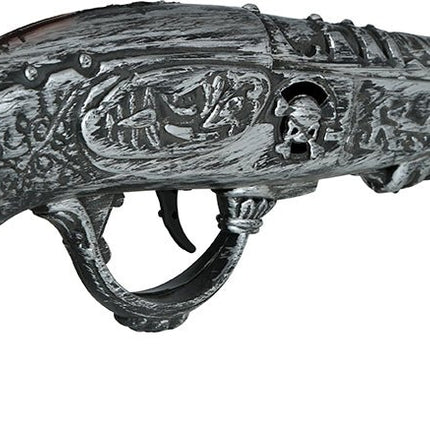 Zilveren Nep Pistool 30cm van Fiestas Guirca koop je bij Partywinkel