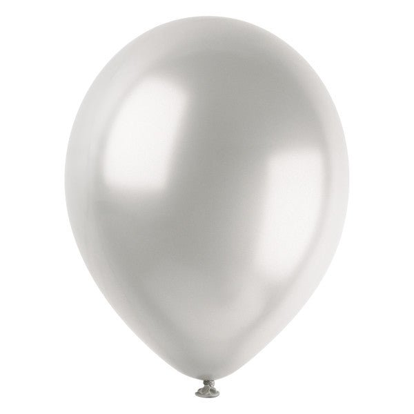 Zilveren Parelballonnen 30cm 50st van Unique koop je bij Partywinkel
