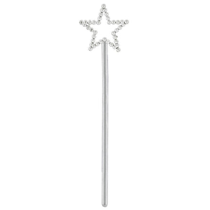Zilveren Toverstaf 17cm 8st van Boland koop je bij Partywinkel