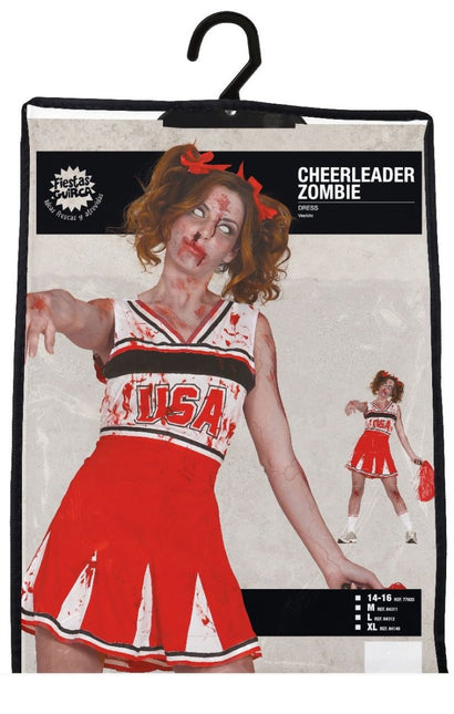 Zombie Halloween Kostuum Dames Cheerleader van Fiestas Guirca koop je bij Partywinkel