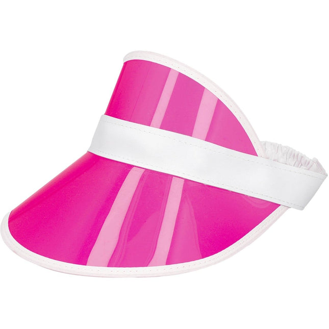 Zonneklep Neon Roze van Folat koop je bij Partywinkel