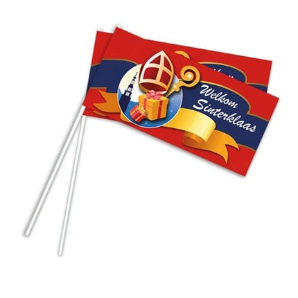 Zwaaivlag Sinterklaas 50st van Haza Witbaard koop je bij Partywinkel