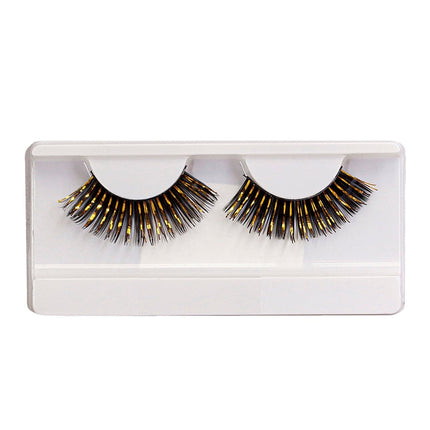 Zwart Gouden Nep Wimpers van Widmann koop je bij Partywinkel