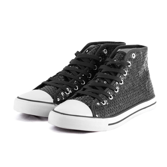 Zwart Schoenen Pailletten van VDV Benefit koop je bij Partywinkel