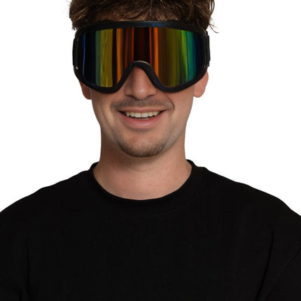 Zwart Skibril van Partychimp koop je bij Partywinkel