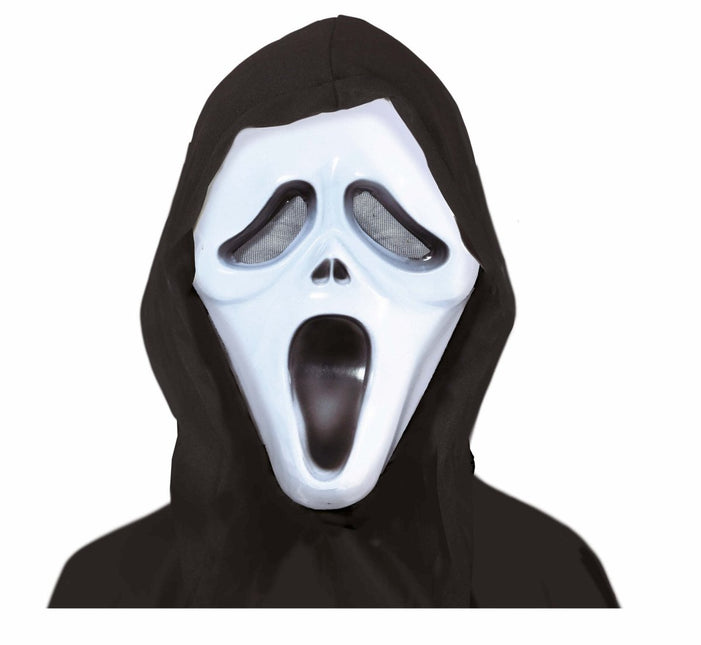 Zwart Witte Halloween Masker Spook Kind van Fiestas Guirca koop je bij Partywinkel