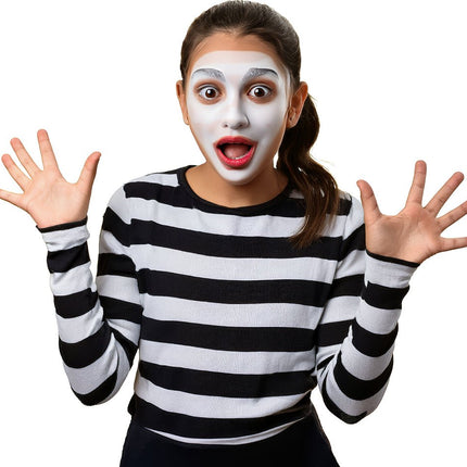 Zwart Witte Shirt Kind Gestreept van Fiestas Guirca koop je bij Partywinkel