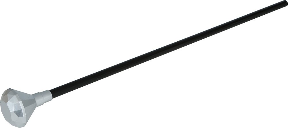 Zwart Zilveren Wandelstok Diamant Knop 85cm van Fiestas Guirca koop je bij Partywinkel