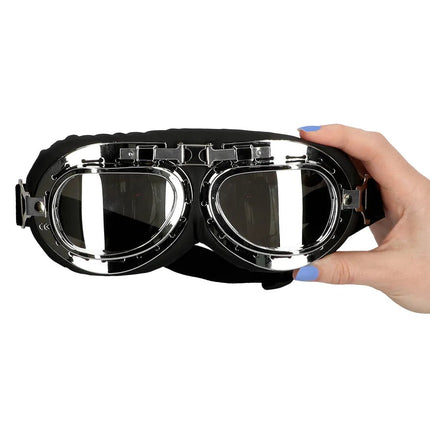 Zwarte Accessoireset Piloot 2 delig van Boland koop je bij Partywinkel